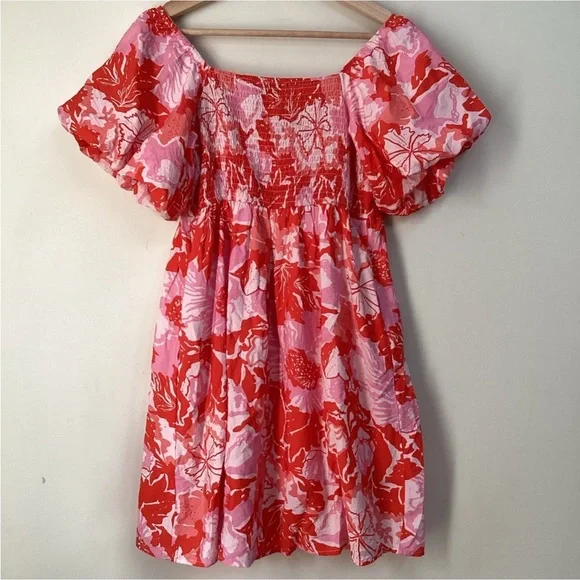 Petal & Pup Maggie Mini Dress - Pink/Red Floral - Picture 5 of 7